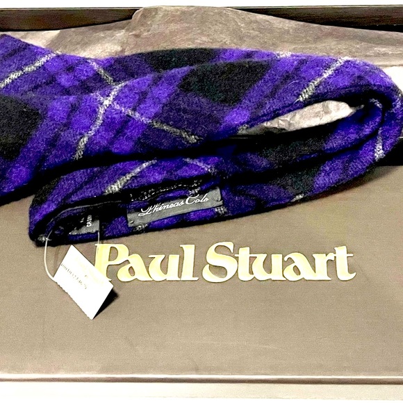 🔥🎁HOLIDAY 25’🎁🔥🆕💯PAUL STUART PHINEAS COLE 100% LUX CASHMERE SELF TIE BOW TIE🔥 - Picture 4 of 17